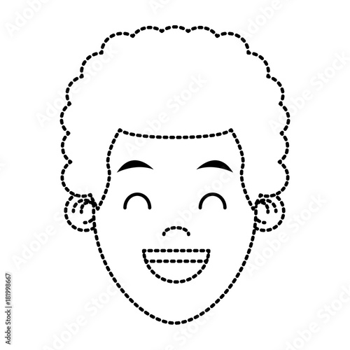 Boy smiling cartoon icon vector illustration graphic design