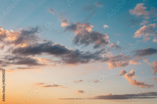 Sky and clouds at Sunset
