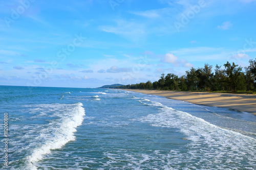 Beach background in Peninsular of Malaysia photo