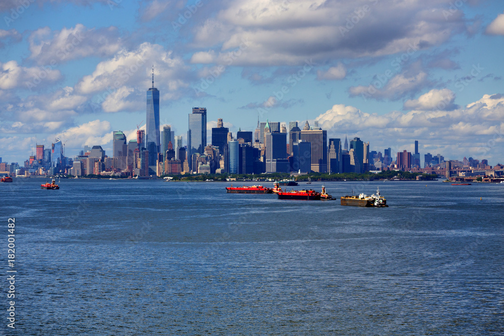 Three Freighters and New York City
