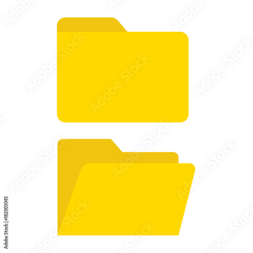 folder set icon vector