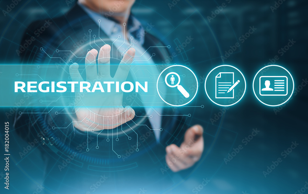 Registration Online Membership Network Internet Business Technology Concept Registration Online Membership Network Internet Business Technology Concept