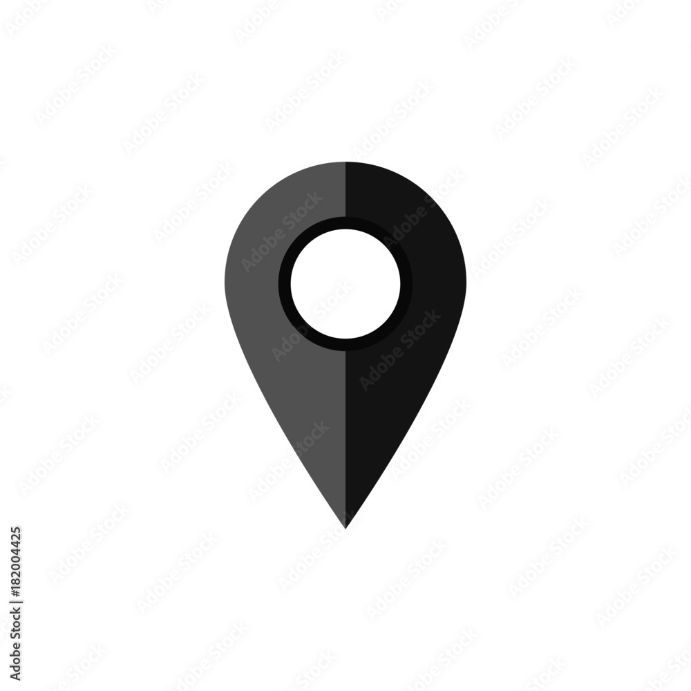 Map pin icon, location pointer, gps destination mark Map pin icon, location pointer, gps destination mark