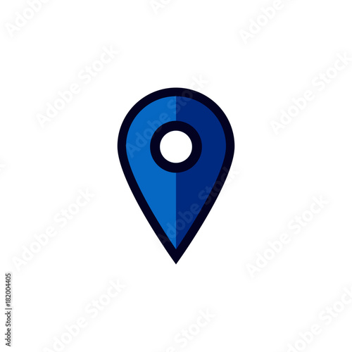 Free Download Map pin icon, location pointer, gps destination mark - GFXLoad