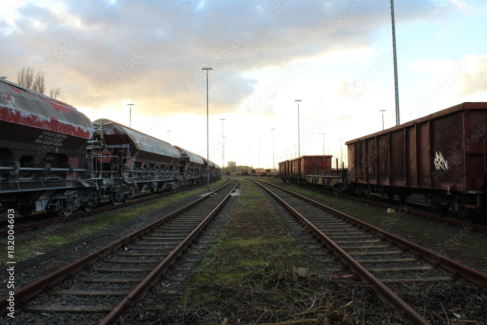 Fototapeta premium stacja kolejowa