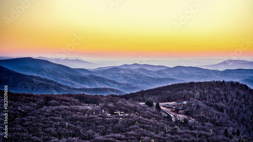 Skyland from The Summit of Stony Man at Sunset