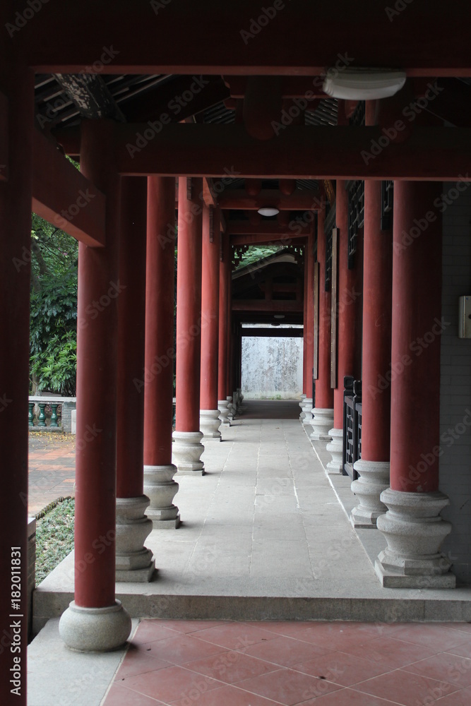 Traditional Chinese Architecture in a Garden in Foshan Guangdong China Asia