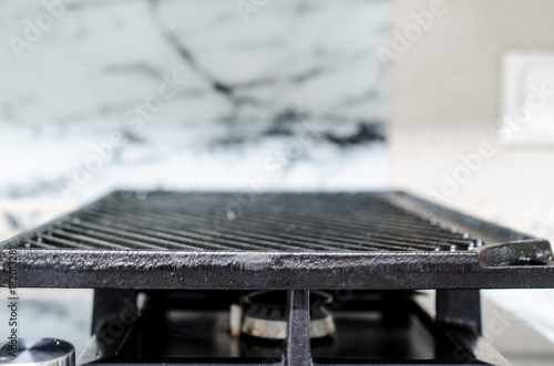 Griddle on a gas stove