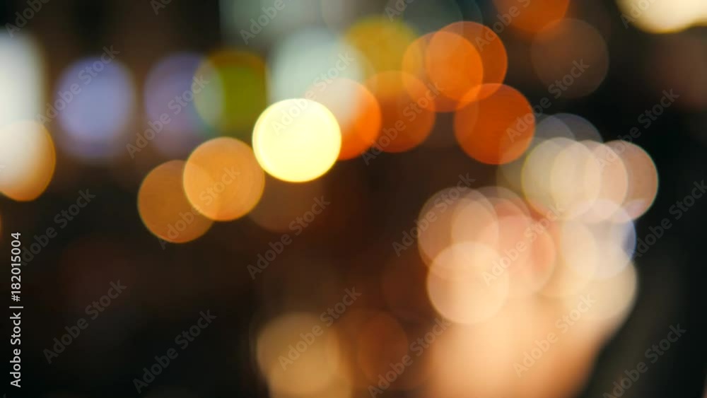 Night Busy Street Traffic Bokeh Background. 4K. Night Busy Street Traffic Bokeh Background. 4K.