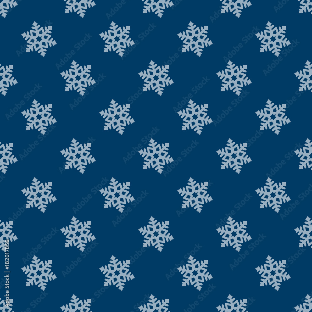 Snowflake seamless pattern. Snowflake seamless pattern.