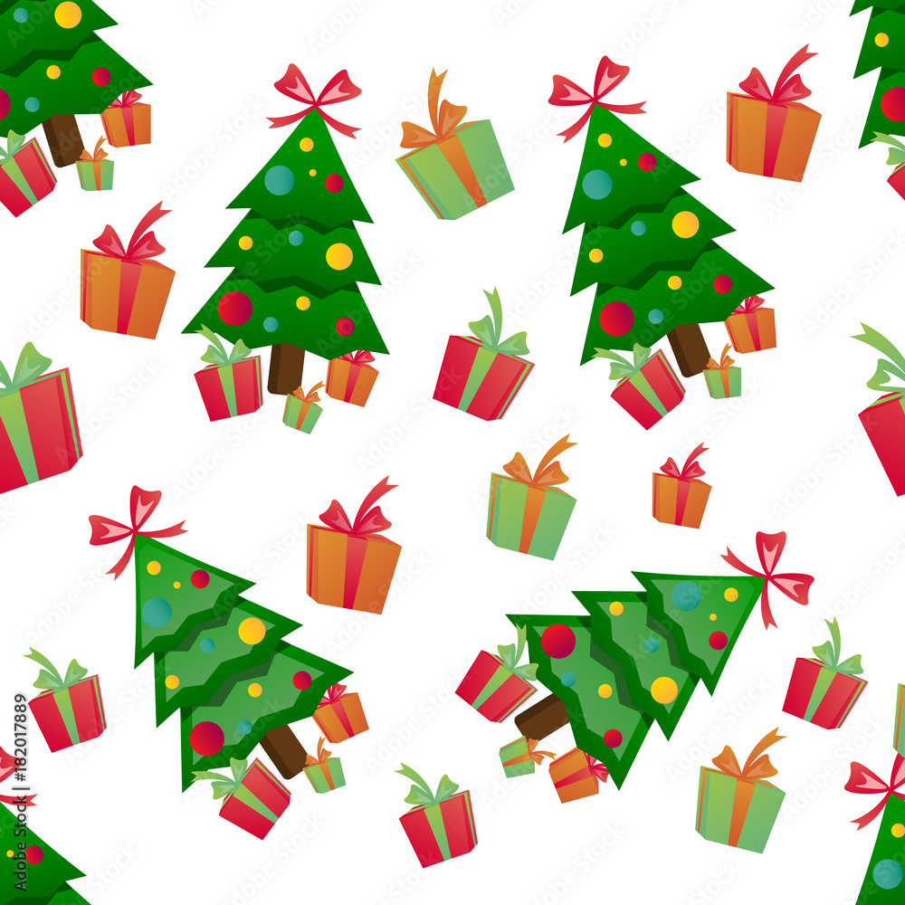 Christmas tree seamless pattern Christmas tree seamless pattern