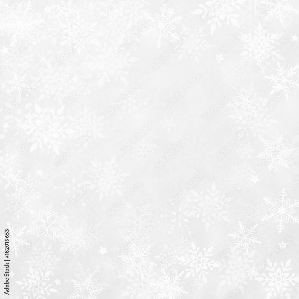 White crystal Abstract Christmas Background