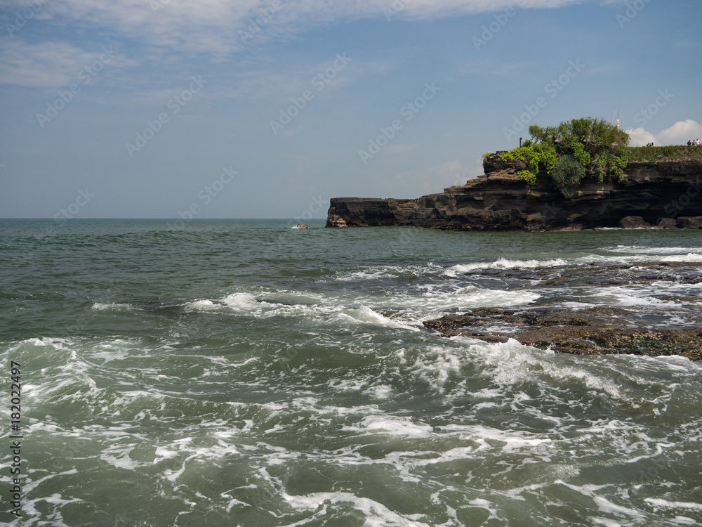 Pura Tanah Lot, Bali, Indonesia. Traditional hindu temple on the island, November 2017