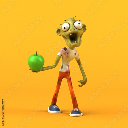 Fun zombie - 3D Illustration