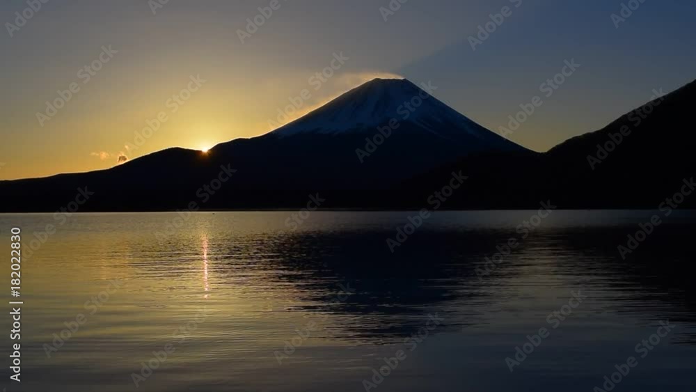 Sunrise and Mt. Fuji from Lake Motosu Japan 11/24/2017 Sunrise and Mt. Fuji from Lake Motosu Japan 11/24/2017