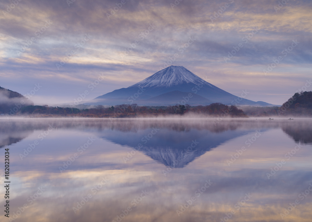 朝の富士山