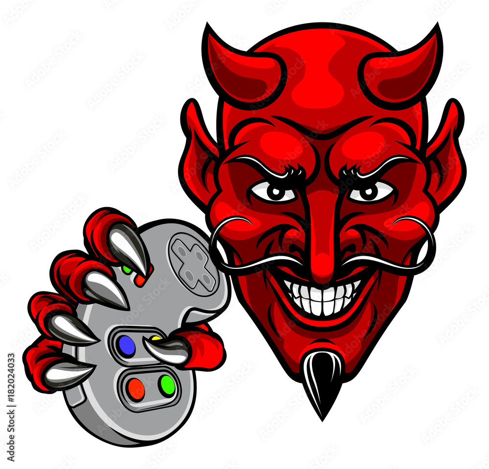 Devil Esports Sports Gamer Mascot Devil Esports Sports Gamer Mascot