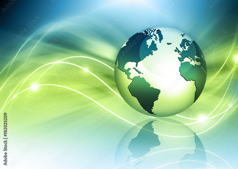 Best Internet Concept of global business. Globe, glowing lines on technological background. Wi-Fi, rays, symbols Internet, 3D illustration Best Internet Concept of global business. Globe, glowing lines on technological background. Wi-Fi, rays, symbols Internet, 3D illustration