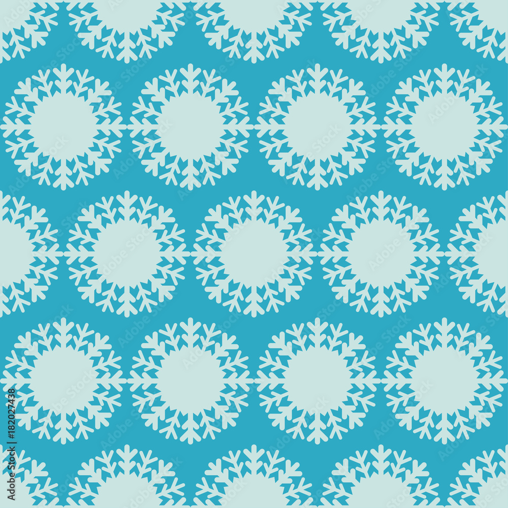Seamless vector background with snowflakes. Blue Winter pattern. Textile rapport. Seamless vector background with snowflakes. Blue Winter pattern. Textile rapport.