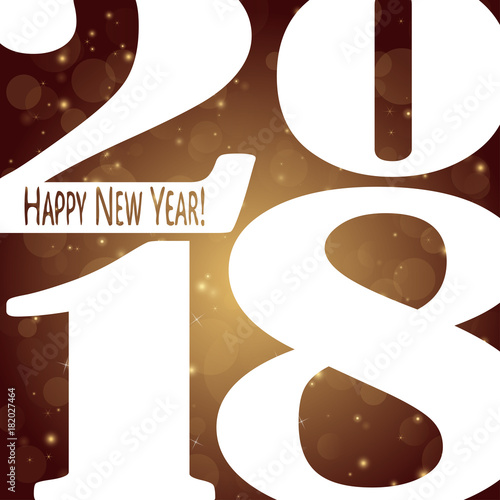 Happy New Year 2018 background