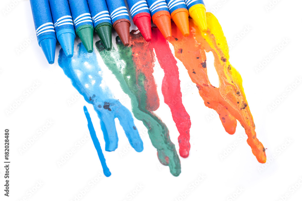 Obraz premium crayons melted art