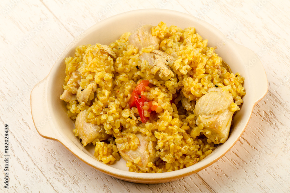 Bulgur with chicken Bulgur with chicken