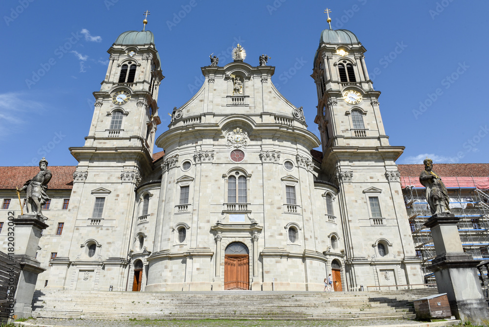 Einsiedeln abbey on Switzerland