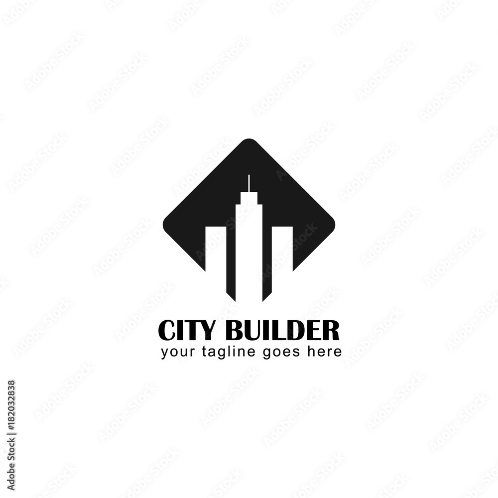 City Builder Vector Logo City Builder Vector Logo