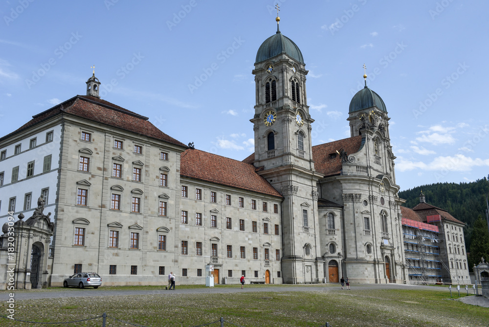 Einsiedeln abbey on Switzerland