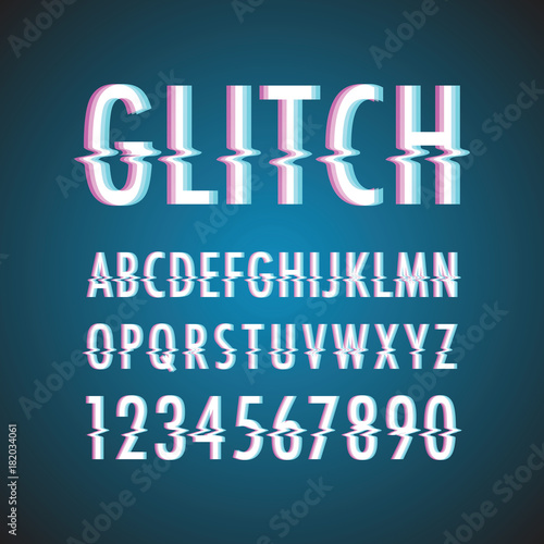 glitch text background