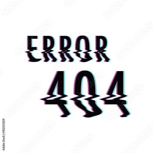 Error 404 concept vector