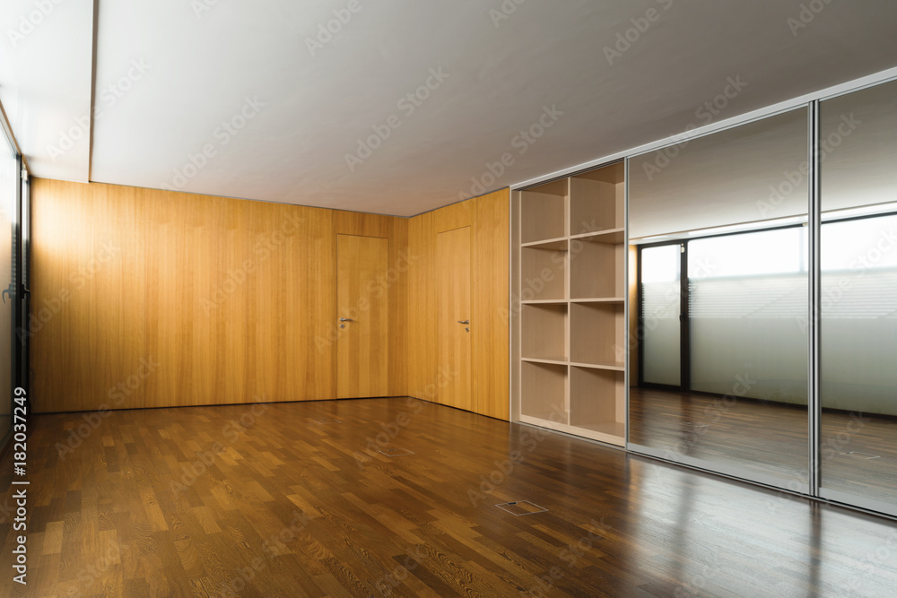 Obraz premium Vintage room with large wardrobes