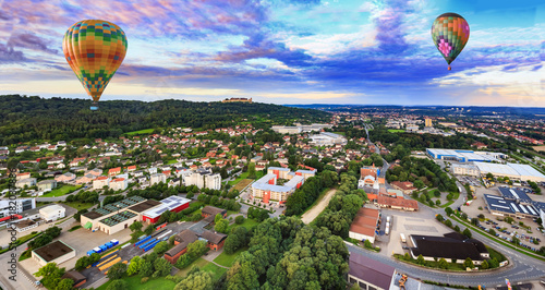 air view of Coburg town