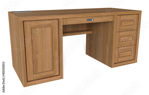 Wooden writing desk