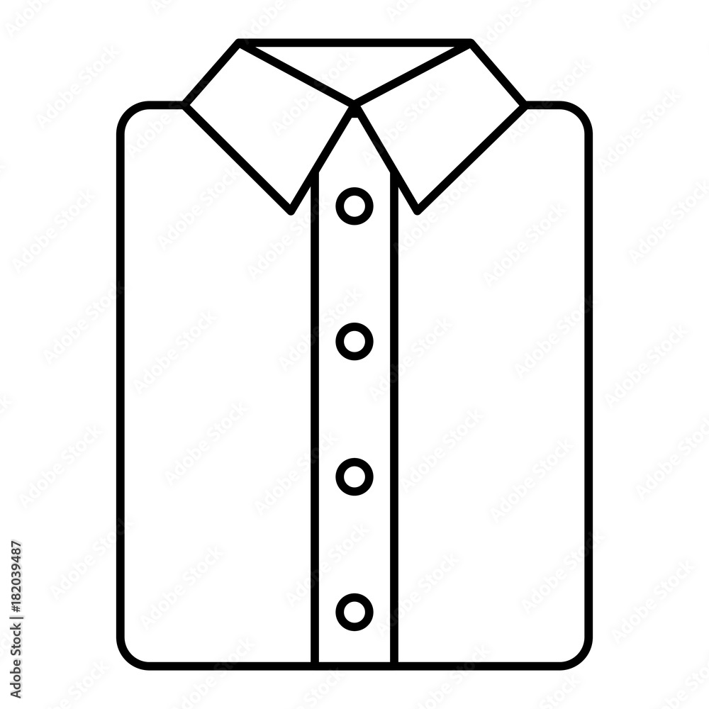 ironed shirt isolated icon vector illustration design ironed shirt isolated icon vector illustration design