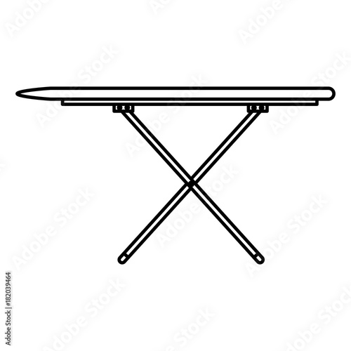 ironing board isolated icon vector illustration design