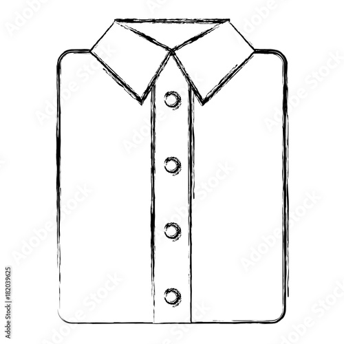 ironed shirt isolated icon vector illustration design