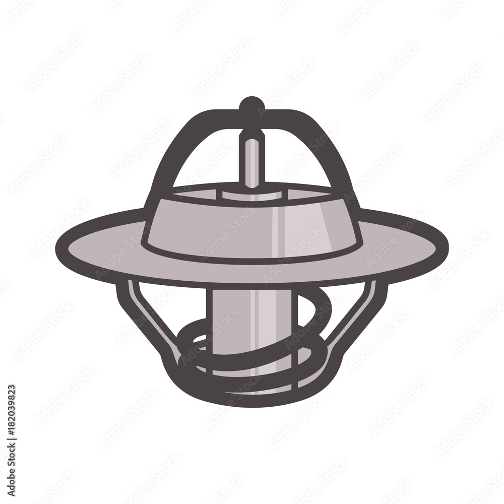 Thermostat icon on white background Thermostat icon on white background