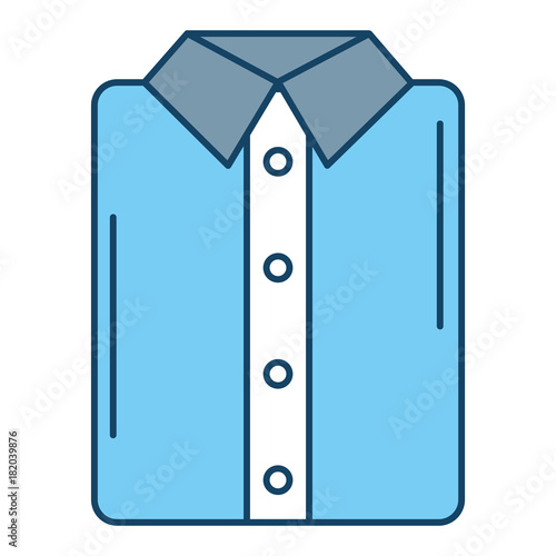 ironed shirt isolated icon vector illustration design