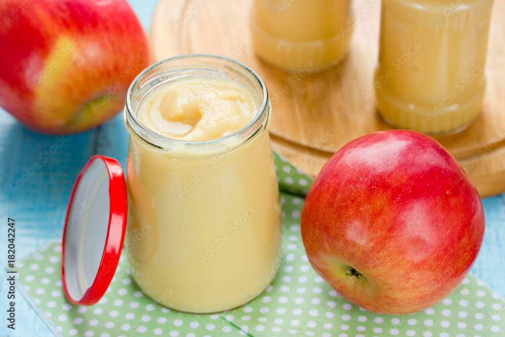 Homemade apple puree Homemade apple puree