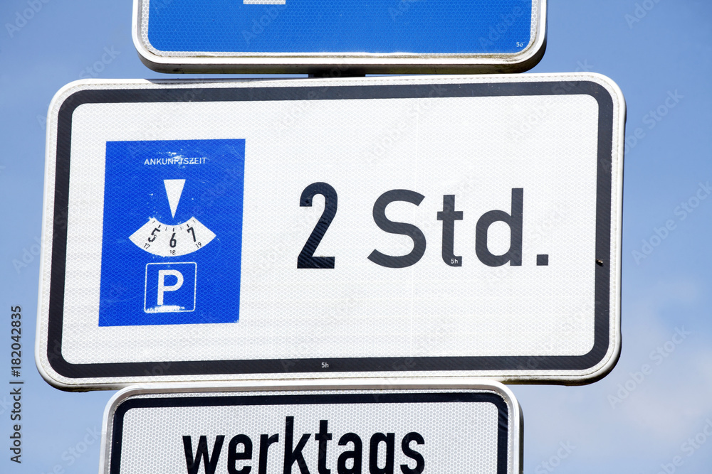 Verkehrszeichen PARKSCHEIBE, Verkehrsschilder