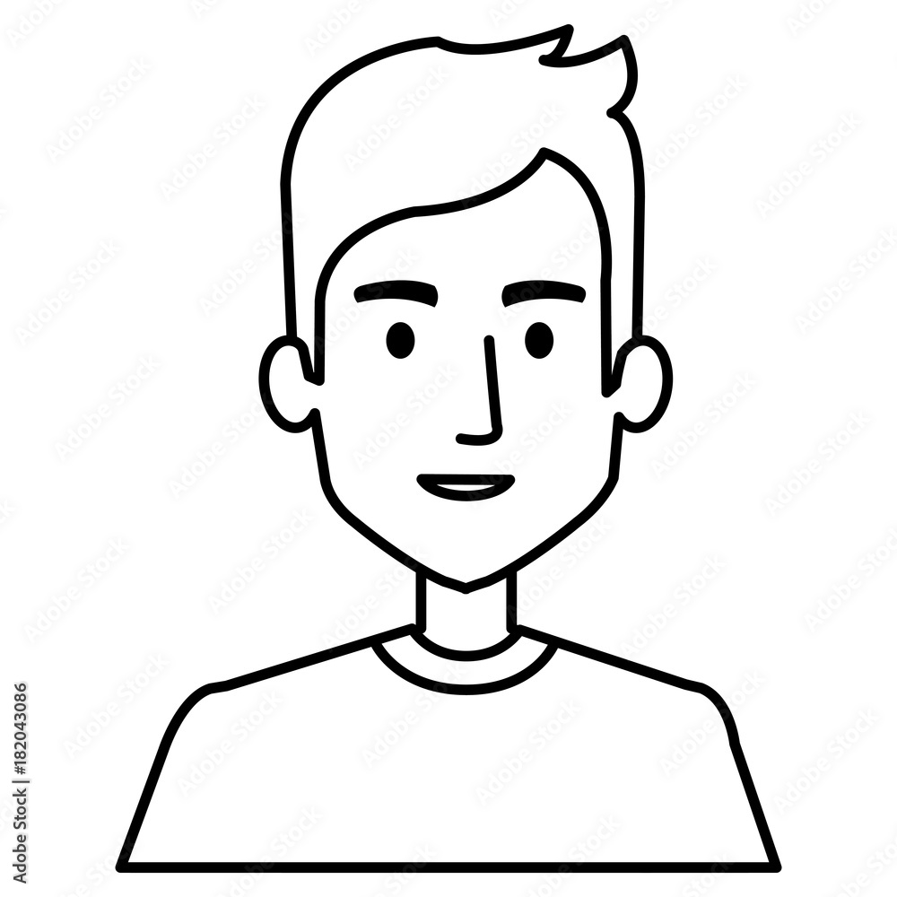 young man avatar character vector illustration design young man avatar character vector illustration design