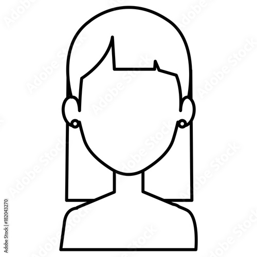 Wallpaper Mural beautiful woman shirtless avatar character vector illustration design Torontodigital.ca