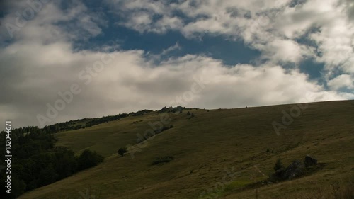 Beauliful Timelapse of Romanian mountains, Carpatians. photo