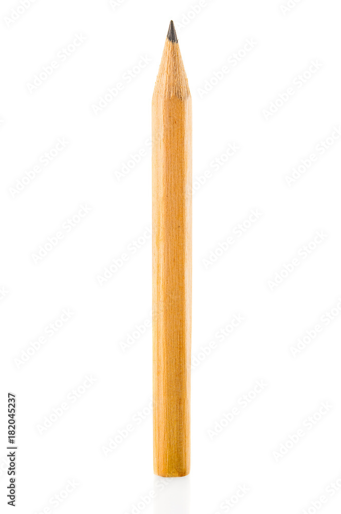 Pencil close up isolated on white background Pencil close up isolated on white background