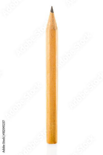 Pencil close up isolated on white background