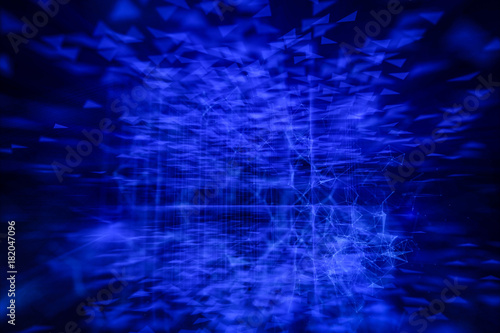 blue abstract plexus background. computer graphics. 3d rendering.