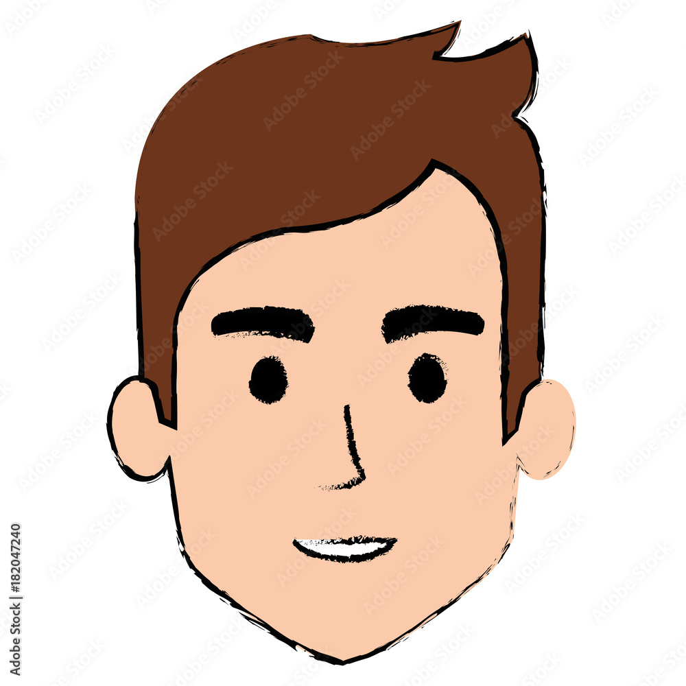 young man head avatar character vector illustration design young man head avatar character vector illustration design