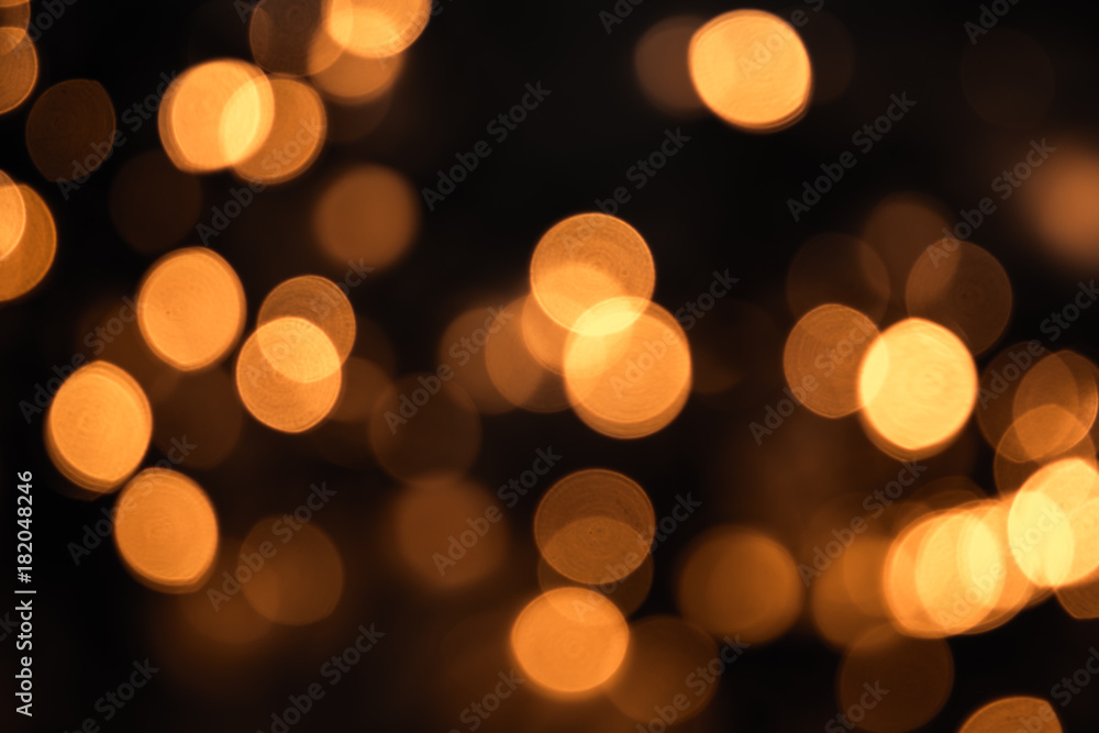 Christmas lights abstract with shiny yellow bokeh effect Christmas lights abstract with shiny yellow bokeh effect
