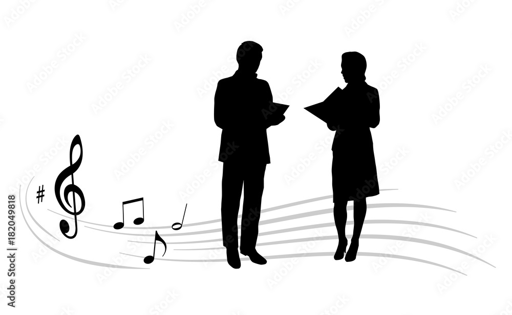 Musik - Chor - 1 vector de Stock | Adobe Stock